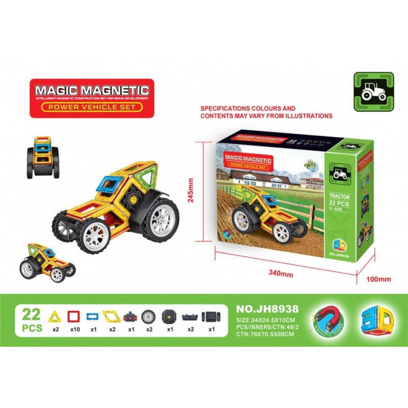 Магнитный конструктор Magic Magnetic JH8938 «Машина» 22 детали A-Toys (JH8938)
Магнитный конструктор Magic Magnetic JH8938 «Машина» 22 детали A-Toys (JH8938)