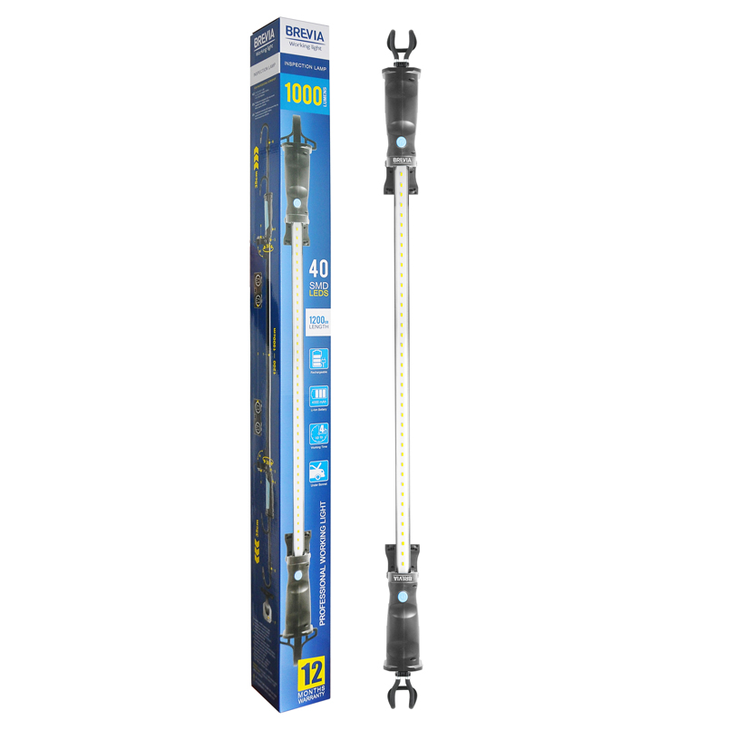 Профессиональная инспекционная лампа Brevia LED 120-190см 40SMD 1000lm 4000mAh 11430
Профессиональная инспекционная лампа Brevia LED 120-190см 40SMD 1000lm 4000mAh 11430