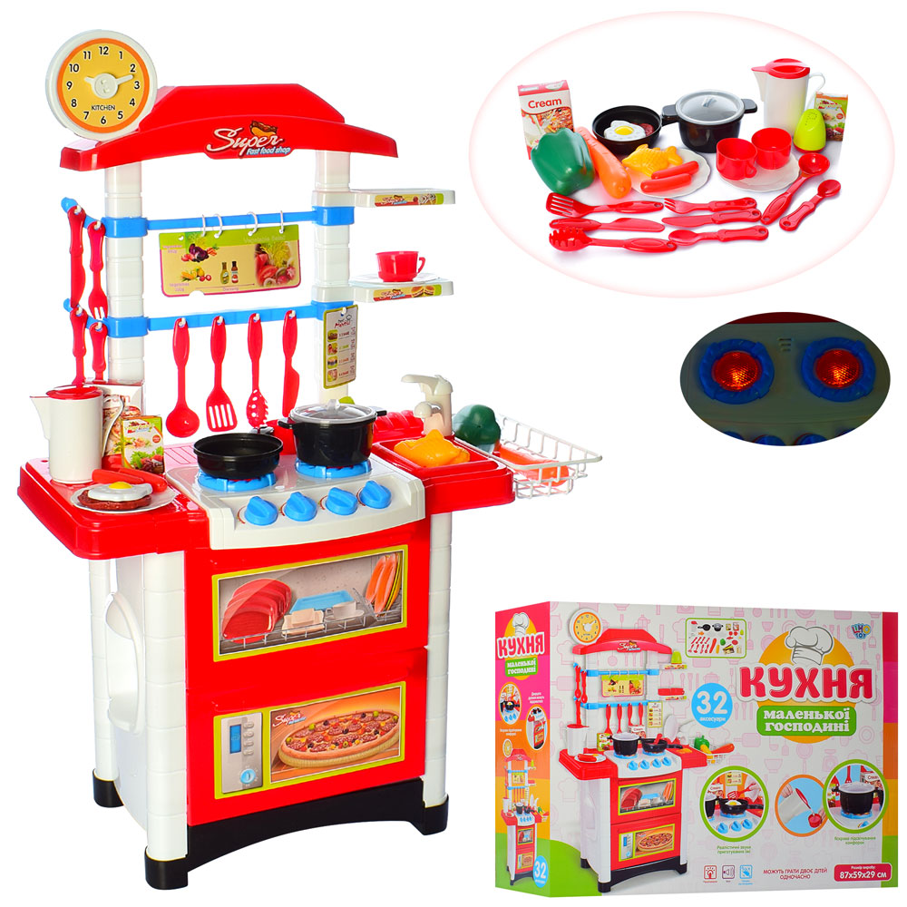 Кухня детская Super Cook 889-3 со световыми и звуковыми эффектами, размер 87-58-34 см
Кухня детская Super Cook 889-3 со световыми и звуковыми эффектами, размер 87-58-34 см