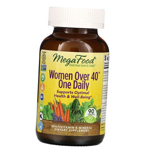 Витамины для женщин после 40 лет, Women Over 40 One Daily, Mega Food 90таб (36343006)
Витамины для женщин после 40 лет, Women Over 40 One Daily, Mega Food 90таб (36343006)