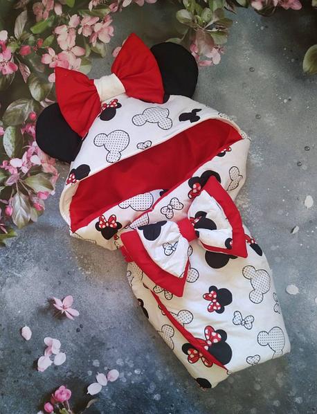 Детский демисезонный конверт на выписку "Микки", конверт-одеяло, нарядный конверт на выписку белый с красным
Детский демисезонный конверт на выписку "Микки", конверт-одеяло, нарядный конверт на выписку белый с красным