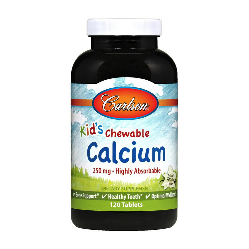 Жевательный кальций для детей Carlson Lab Kid`s Chewable Calcium 250 mg (120 tab)
Жевательный кальций для детей Carlson Lab Kid`s Chewable Calcium 250 mg (120 tab)