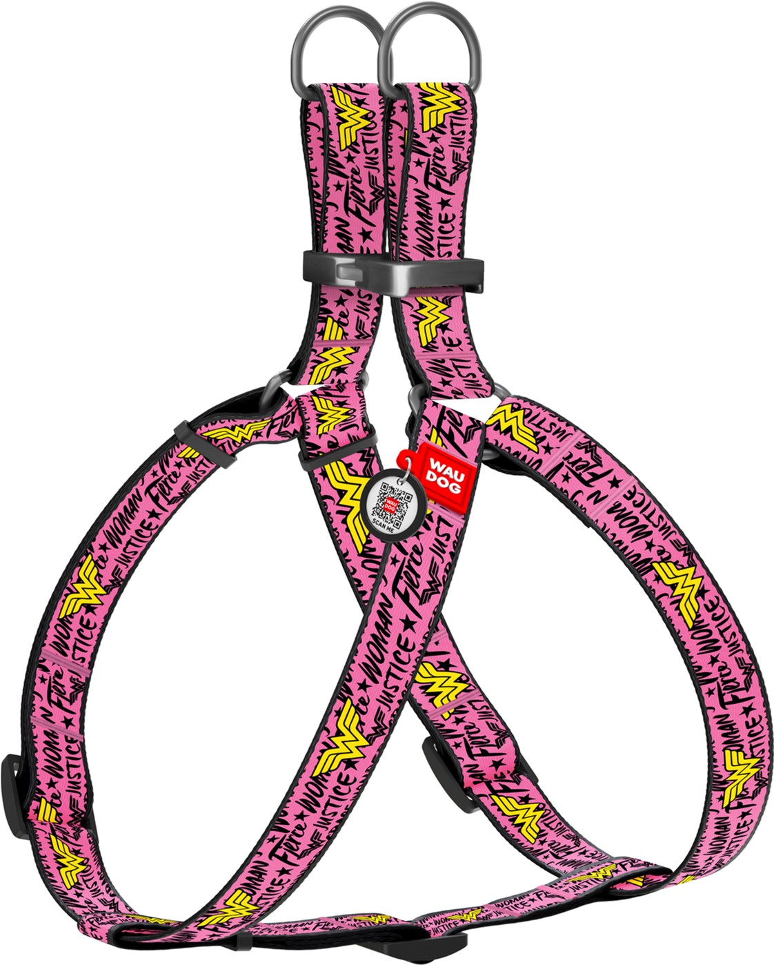 Шлея для собак анатомическая Collar WAUDOG Nylon c QR паспортом, рисунок "Чудо-женщина", металлическая пряжка-фастекс, M, Ш 20 мм, Дл 50-80 см (0720-2007) 
Шлея для собак анатомическая Collar WAUDOG Nylon c QR паспортом, рисунок "Чудо-женщина", металлическая пряжка-фастекс, M, Ш 20 мм, Дл 50-80 см (0720-2007)