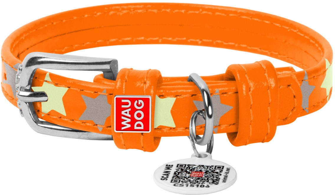 Ошейник для собак кожаный Collar WAUDOG Glamour с QR паспортом, узор "Звёздочка", светящийся/светоотражающий, XS, Ш 15 мм, Дл 27-36 см
Ошейник для собак кожаный Collar WAUDOG Glamour с QR паспортом, узор "Звёздочка", светящийся/светоотражающий, XS, Ш 15 мм, Дл 27-36 см