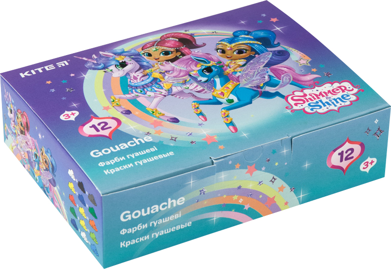 Краски гуашевые Kite Shimmer&Shine в картонной упаковке 12 цветов 20 мл (sh20-063)
Краски гуашевые Kite Shimmer&Shine в картонной упаковке 12 цветов 20 мл (sh20-063)