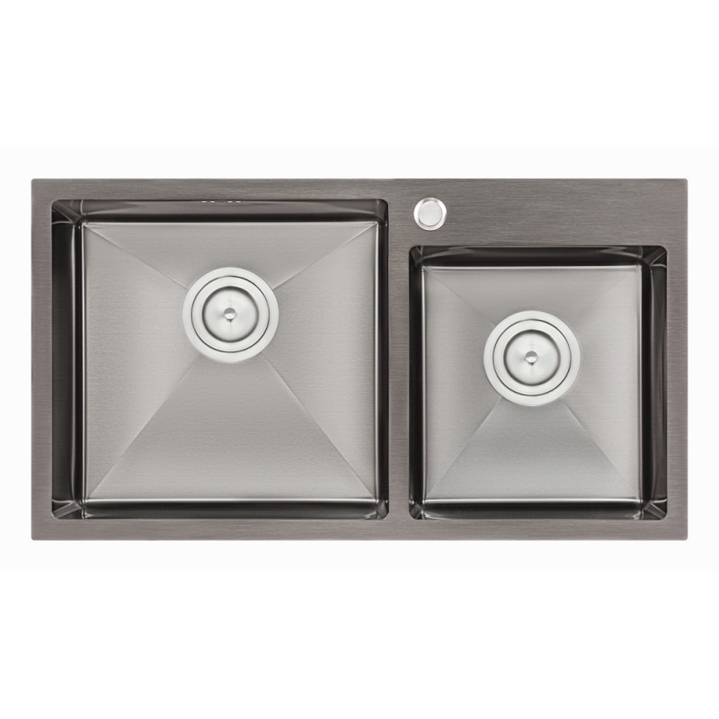 Кухонная мойка Qtap S7843BL Black 2.7/1.0 мм (QTS7843BRPVD10)
Кухонная мойка Qtap S7843BL Black 2.7/1.0 мм (QTS7843BRPVD10)