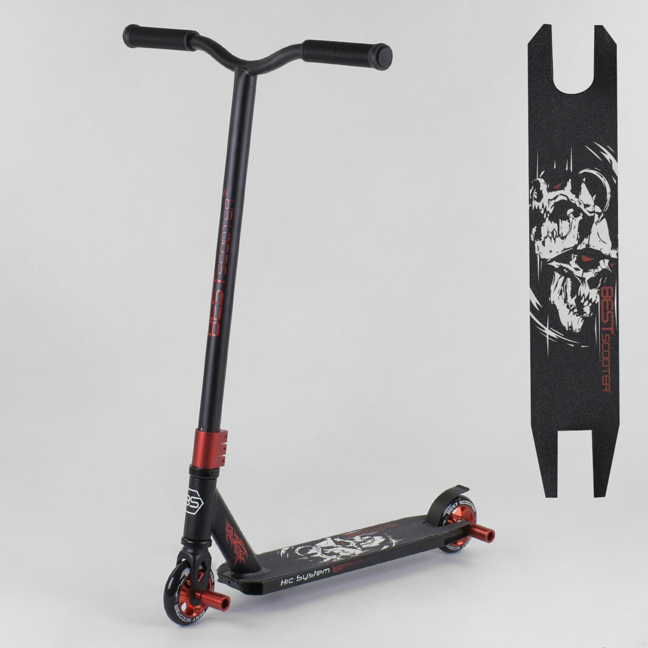 Самокат трюковый HIC-система, ПЕГИ, алюминиевый диск и дека Best Scooter 32947
Самокат трюковый HIC-система, ПЕГИ, алюминиевый диск и дека Best Scooter 32947