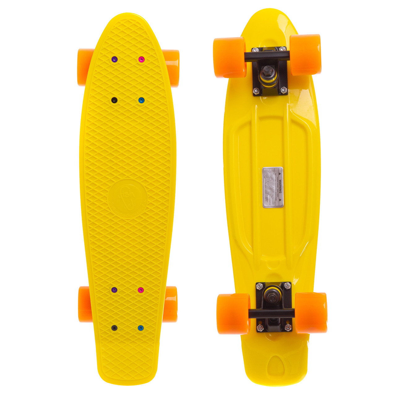Скейт пенни борд Penny My Go Fish Skateboards SOFT 403-8 22" Yellow, оранжевые колеса
Скейт пенни борд Penny My Go Fish Skateboards SOFT 403-8 22" Yellow, оранжевые колеса