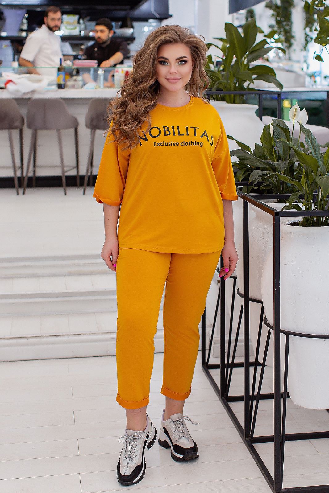 Женский спортивный костюм Fashion Woman NB21027 желтый р54, Женский спортивный костюм Fashion Woman NB21027 желтый р54/56
Женский спортивный костюм Fashion Woman NB21027 желтый р54, Женский спортивный костюм Fashion Woman NB21027 желтый р54/56