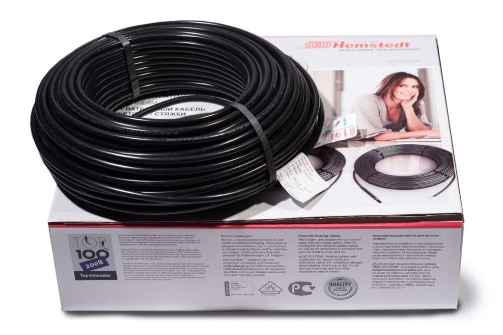 Теплый пол электрический в стяжку нагревательный кабель Hemstedt BR-IM площадь 17.3
Теплый пол электрический в стяжку нагревательный кабель Hemstedt BR-IM площадь 17.3