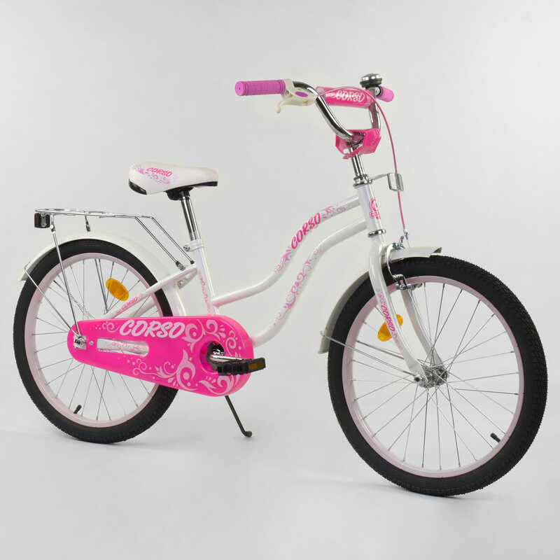 Велосипед детский 2-х колёсный 20" с ручным тормозом и звоночком "CORSO" White/Pink (88281)
Велосипед детский 2-х колёсный 20" с ручным тормозом и звоночком "CORSO" White/Pink (88281)