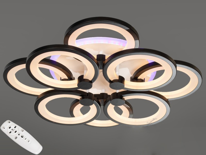 Люстра Потолочная люстра с диммером и LED подсветкой, 150W 8022/4+4BK LED (LI10297)
Люстра Потолочная люстра с диммером и LED подсветкой, 150W 8022/4+4BK LED (LI10297)