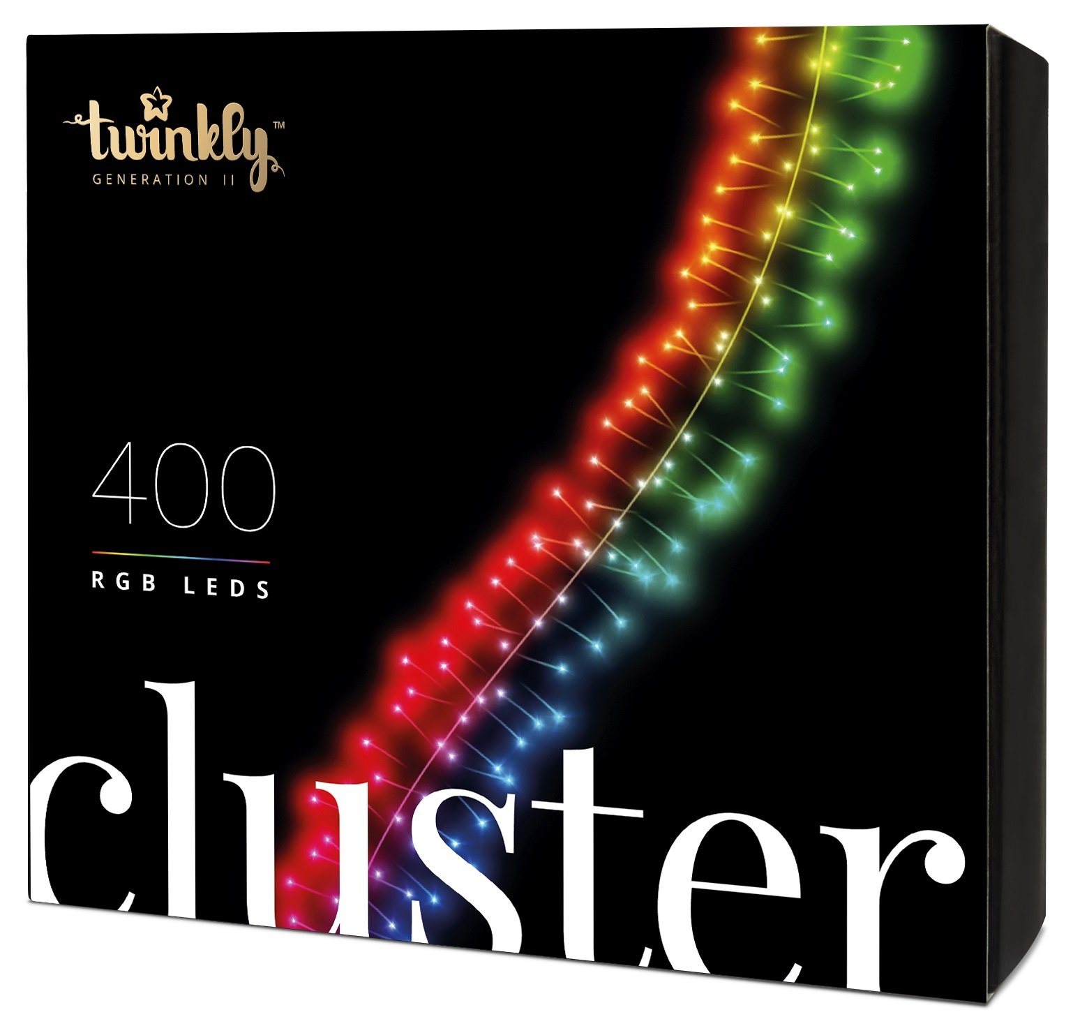 Twinkly Smart LED Гирлянда Twinkly Cluster RGB 400, BT+Wi-Fi, Gen II, IP44, кабель черный
Twinkly Smart LED Гирлянда Twinkly Cluster RGB 400, BT+Wi-Fi, Gen II, IP44, кабель черный
