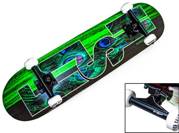 Скейтборд деревянный канадский клен для трюков Fish Skateboards Green 79 см (sk904)
Скейтборд деревянный канадский клен для трюков Fish Skateboards Green 79 см (sk904)