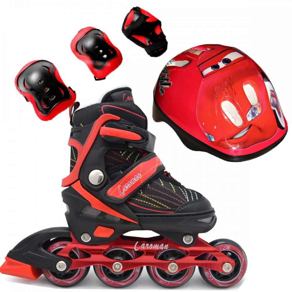 Роликовые коньки детские раздвижные Caroman Combo Disney (защита+шлем) 32-36, Тачки (красный) (2T3029E)
Роликовые коньки детские раздвижные Caroman Combo Disney (защита+шлем) 32-36, Тачки (красный) (2T3029E)