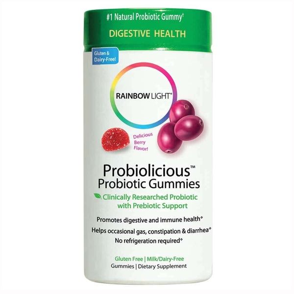 Пробиотики Probiolicious Probiotic Gummies Delicious Rainbow Light ягоды 50 жевательных конфет (RL046)
Пробиотики Probiolicious Probiotic Gummies Delicious Rainbow Light ягоды 50 жевательных конфет (RL046)