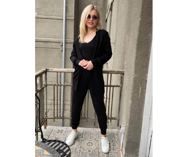 Костюм женский тройка вязанный весенний Modern Boutique черный, one size КО7592
Костюм женский тройка вязанный весенний Modern Boutique черный, one size КО7592