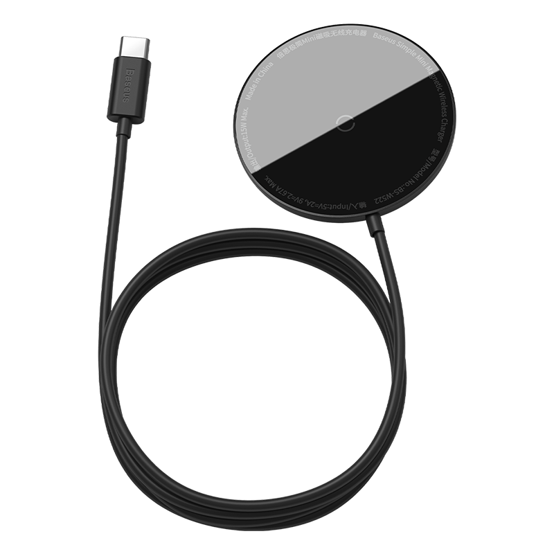 Беспроводная зарядка Qi BASEUS Simple Mini Magnetic Wireless Charger (suit for Iphone 12 with Type-C cable 1.5m) |15W, 6.5mm| (WXJK-F01) Black
Беспроводная зарядка Qi BASEUS Simple Mini Magnetic Wireless Charger (suit for Iphone 12 with Type-C cable 1.5m) |15W, 6.5mm| (WXJK-F01) Black