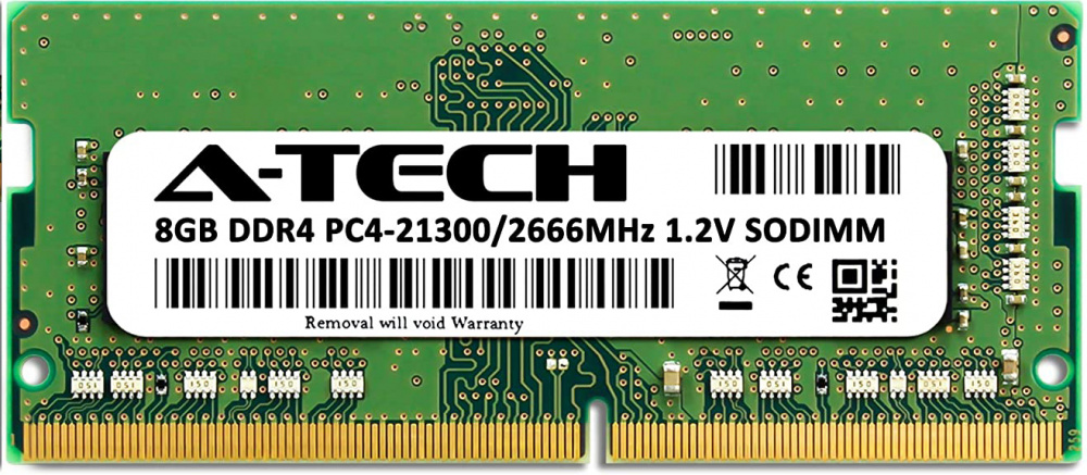 Оперативная память A-Tech 8GB DDR4-2666 (PC4-21300) SODIMM 1Rx8 (AT8G1D4S2666NS8N12V)
Оперативная память A-Tech 8GB DDR4-2666 (PC4-21300) SODIMM 1Rx8 (AT8G1D4S2666NS8N12V)