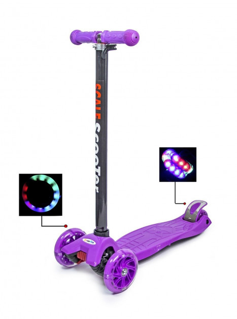 Детский самокат MAXI Scale Scooter Violet Фиолетовый Светящиеся колеса от 3 до 7 лет
Детский самокат MAXI Scale Scooter Violet Фиолетовый Светящиеся колеса от 3 до 7 лет