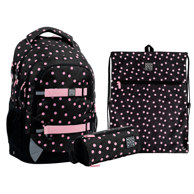 Коллекция 2021! Школьный набор Kite рюкзак + пенал + сумка для обуви Wonder Polka Dots SET_WK21-727M-1
Коллекция 2021! Школьный набор Kite рюкзак + пенал + сумка для обуви Wonder Polka Dots SET_WK21-727M-1
