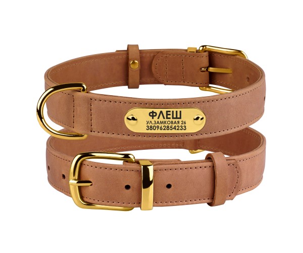 Ошейник для Собак Кожаный с Гравировкой BronzeDog Crazy Коричневый 25 мм 38-49 см (004518)
Ошейник для Собак Кожаный с Гравировкой BronzeDog Crazy Коричневый 25 мм 38-49 см (004518)