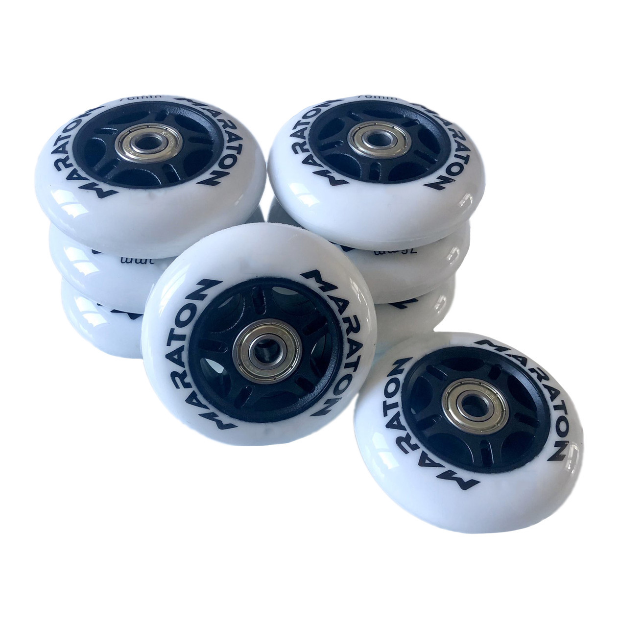 Колеса для роликовых коньков Maraton My Go Inline Wheels PU 70 мм 8 шт c подшипниками White 
Колеса для роликовых коньков Maraton My Go Inline Wheels PU 70 мм 8 шт c подшипниками White
