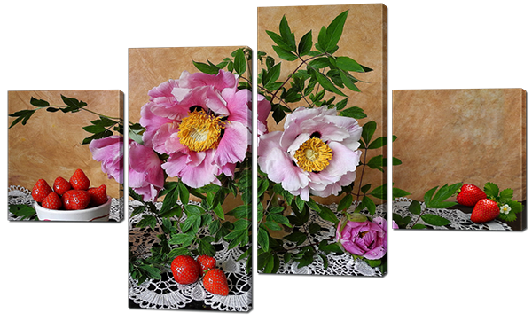 Модульная картина Interno Холст Клубника и цветы 106x60см
Модульная картина Interno Холст Клубника и цветы 106x60см