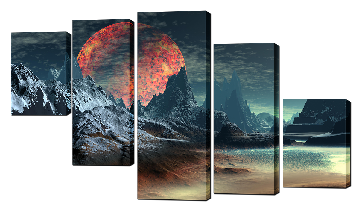 Модульная картина Interno Холст Красное солнце 142х80см
Модульная картина Interno Холст Красное солнце 142х80см