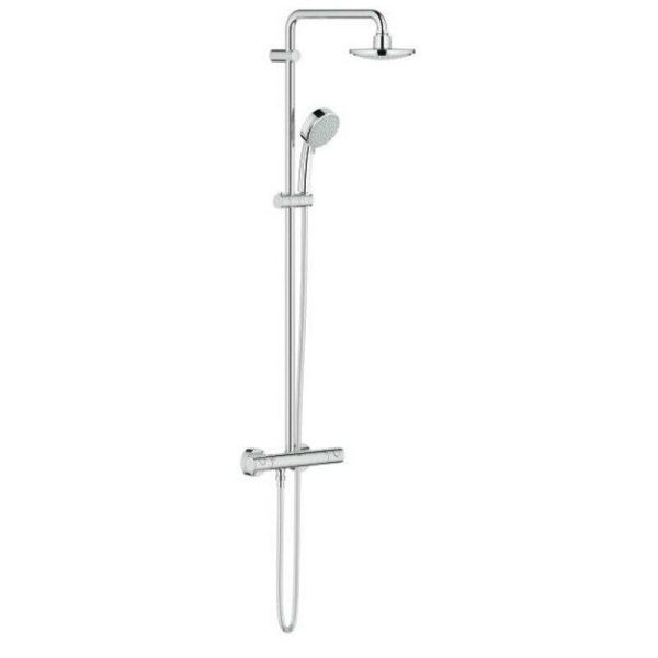 Душевая система с термостатом и верхней лейкой GROHE хром TEMPESTA COSMOPOLITAN 27922000
Душевая система с термостатом и верхней лейкой GROHE хром TEMPESTA COSMOPOLITAN 27922000