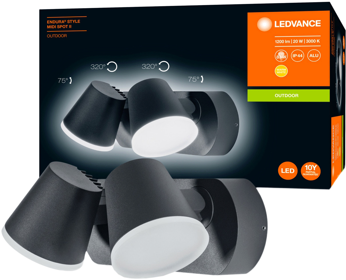 Фасадный светильник LEDVANCE ENDURA STYLE Midi Spot II 20W 3000K IP44 (4058075205499)
Фасадный светильник LEDVANCE ENDURA STYLE Midi Spot II 20W 3000K IP44 (4058075205499)