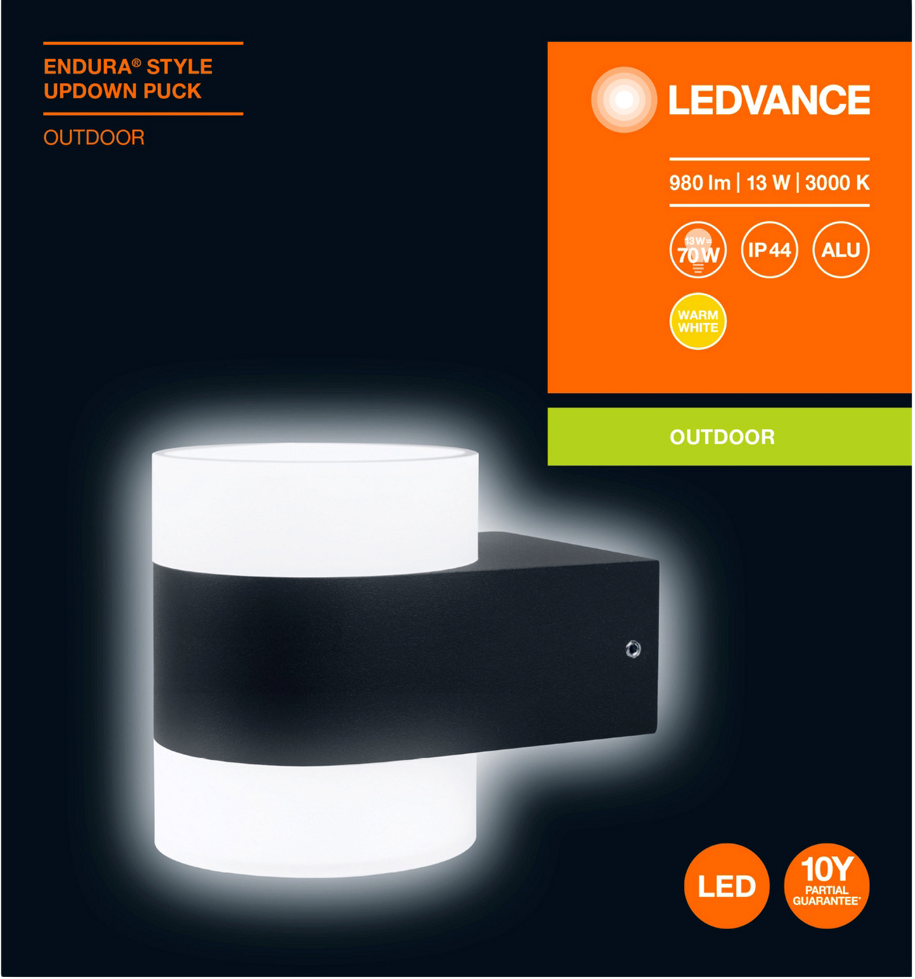 Фасадный светильник LEDVANCE ENDURA STYLE UpDown Puck 13W 3000K IP44 (4058075205567)
Фасадный светильник LEDVANCE ENDURA STYLE UpDown Puck 13W 3000K IP44 (4058075205567)