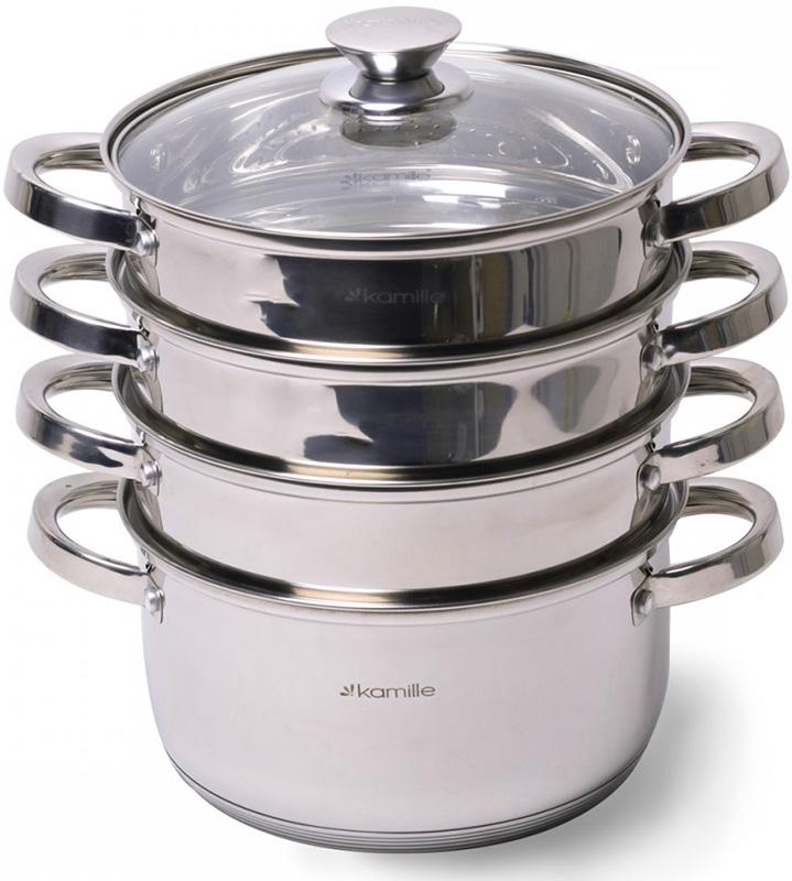 Пароварка Kamille Nerina 3-уровневая Ø22см из нержавеющей стали, 4.3л Original (PSG_KM-5813)
Пароварка Kamille Nerina 3-уровневая Ø22см из нержавеющей стали, 4.3л Original (PSG_KM-5813)