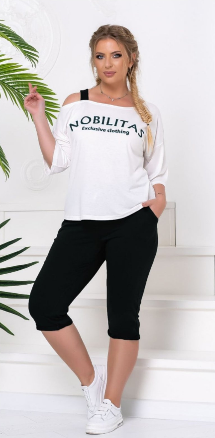 Женский спортивный костюм с капри NB20035 р58/ черный, Женский спортивный костюм с капри NB20035 р58/60 черный
Женский спортивный костюм с капри NB20035 р58/ черный, Женский спортивный костюм с капри NB20035 р58/60 черный