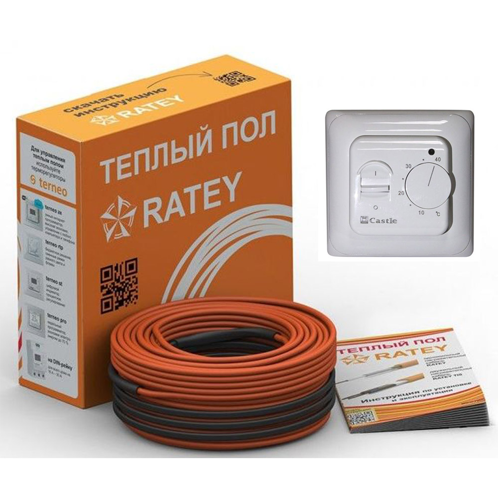 Ratey одножильный нагревательный кабель RD1 2400 Вт. (135 м) + Терморегулятор в подарок
Ratey одножильный нагревательный кабель RD1 2400 Вт. (135 м) + Терморегулятор в подарок
