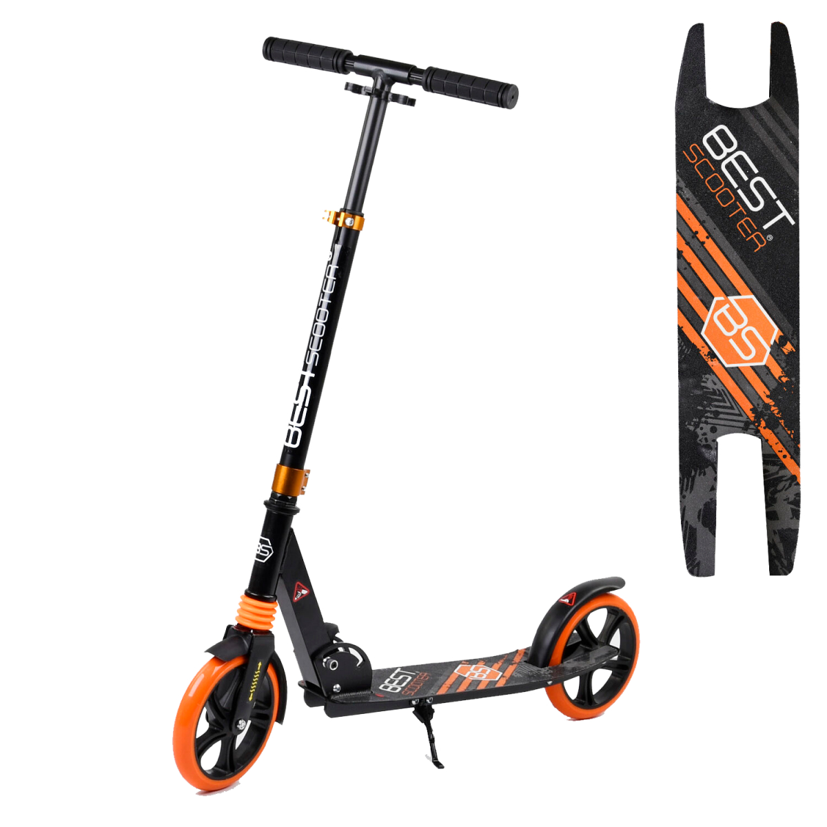 Самокат двухколесный 213681 "Best Scooter" с широкой декой, колеса 200 мм, 1 амортизатор, Черный с оранжевым
Самокат двухколесный 213681 "Best Scooter" с широкой декой, колеса 200 мм, 1 амортизатор, Черный с оранжевым