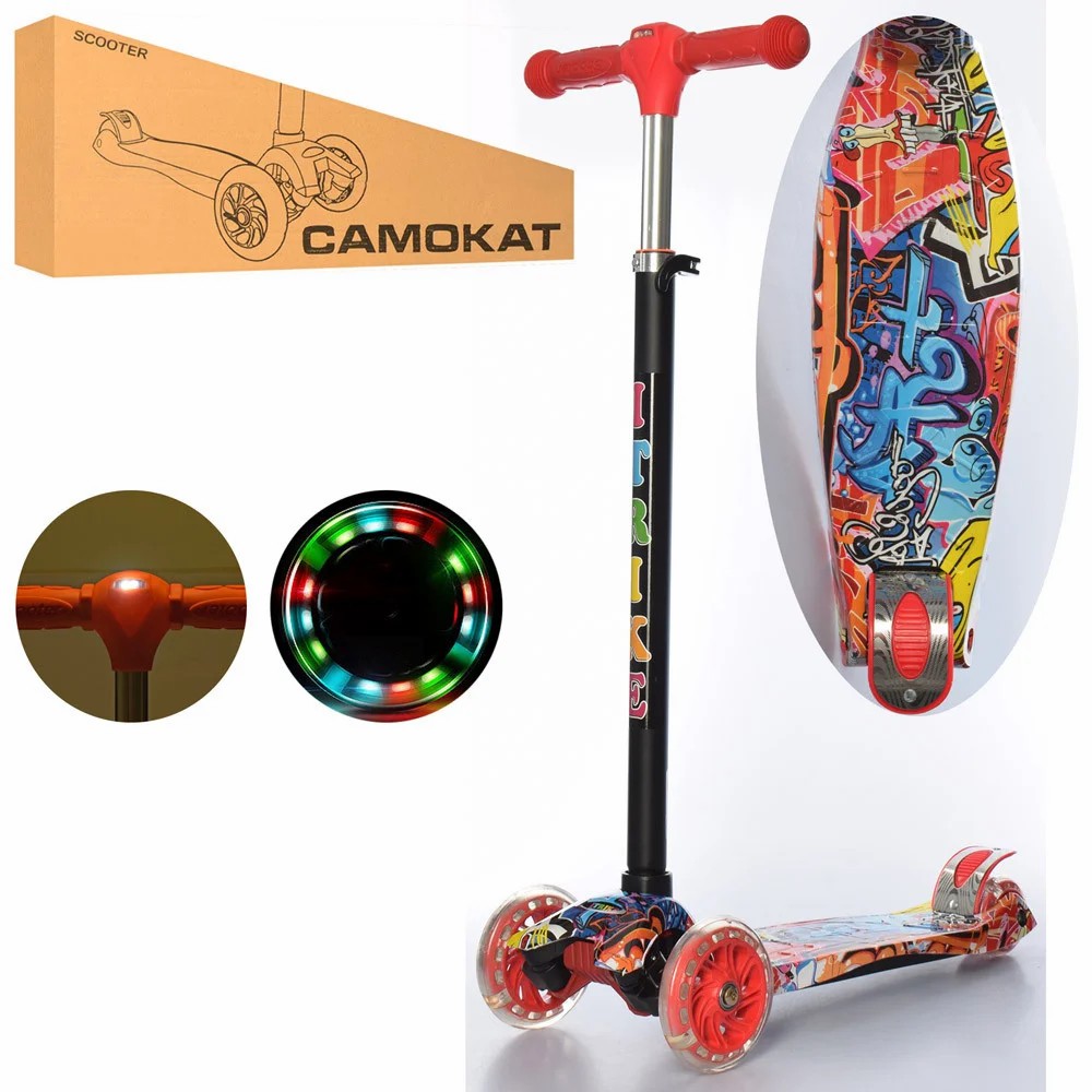 Самокат детский iTrike MAXI JR3-055-L-WP4 Фара Колеса светятся Принт Красный
Самокат детский iTrike MAXI JR3-055-L-WP4 Фара Колеса светятся Принт Красный