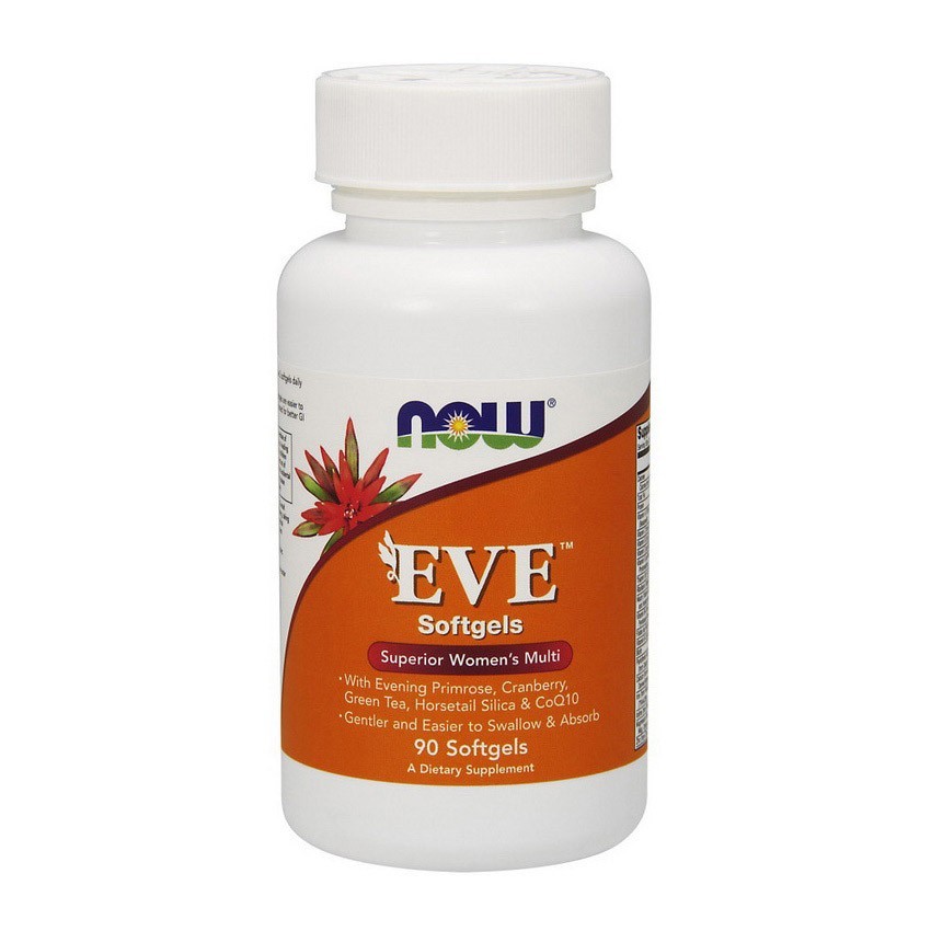 Женские мультивитамины Ева Нау Фудс / Now Foods EVE для женщин 90 softgels / капсул
Женские мультивитамины Ева Нау Фудс / Now Foods EVE для женщин 90 softgels / капсул