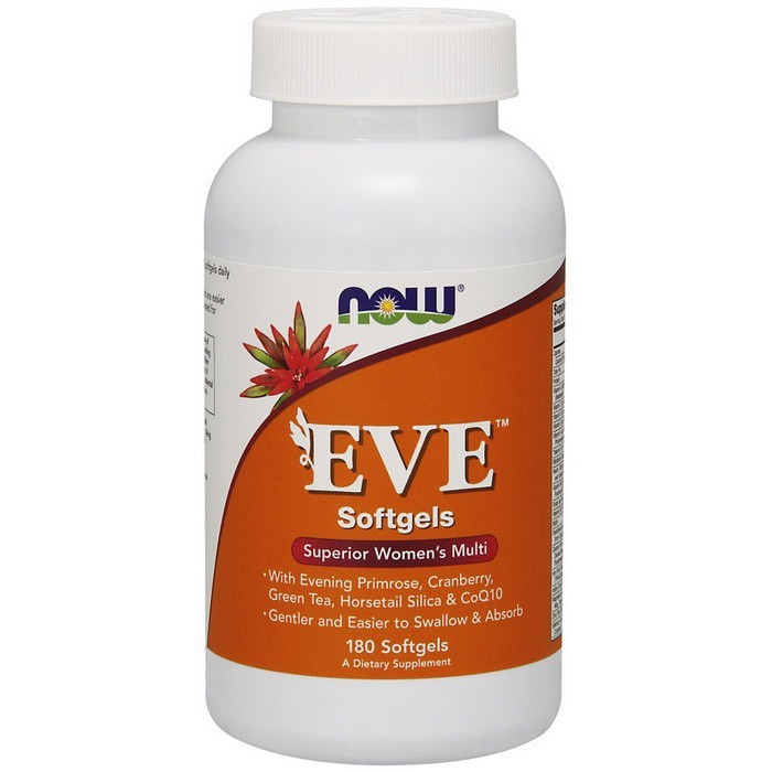 Женские мультивитамины Ева Нау Фудс / Now Foods EVE для женщин 180 softgels / капсул
Женские мультивитамины Ева Нау Фудс / Now Foods EVE для женщин 180 softgels / капсул
