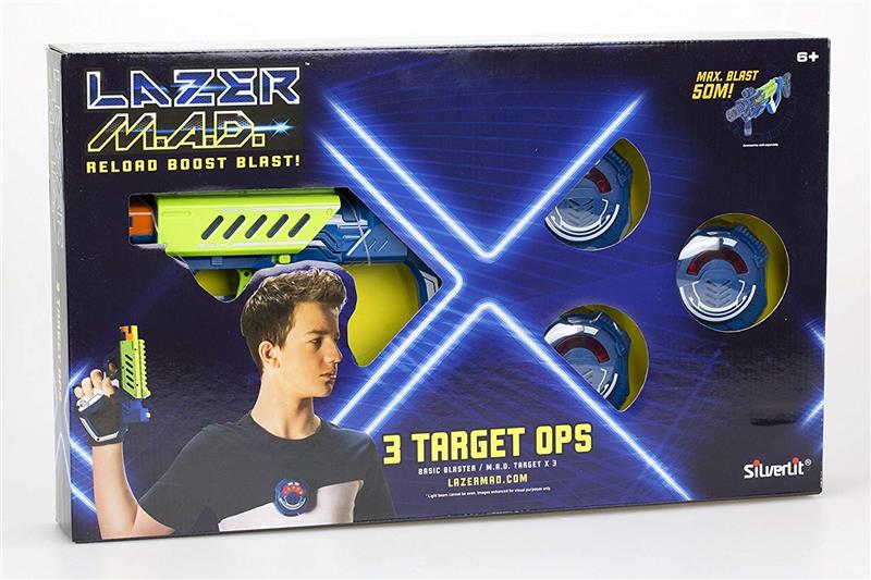 Игрушечное оружие Silverlit Lazer M.A.D. Тренировочный набор (1 бластер, 3 мишени) LM-86846
Игрушечное оружие Silverlit Lazer M.A.D. Тренировочный набор (1 бластер, 3 мишени) LM-86846