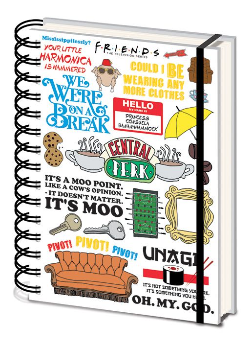 Блокнот Pyramid International Friends - The One with the Quotes A5 Wiro Notebook
Блокнот Pyramid International Friends - The One with the Quotes A5 Wiro Notebook