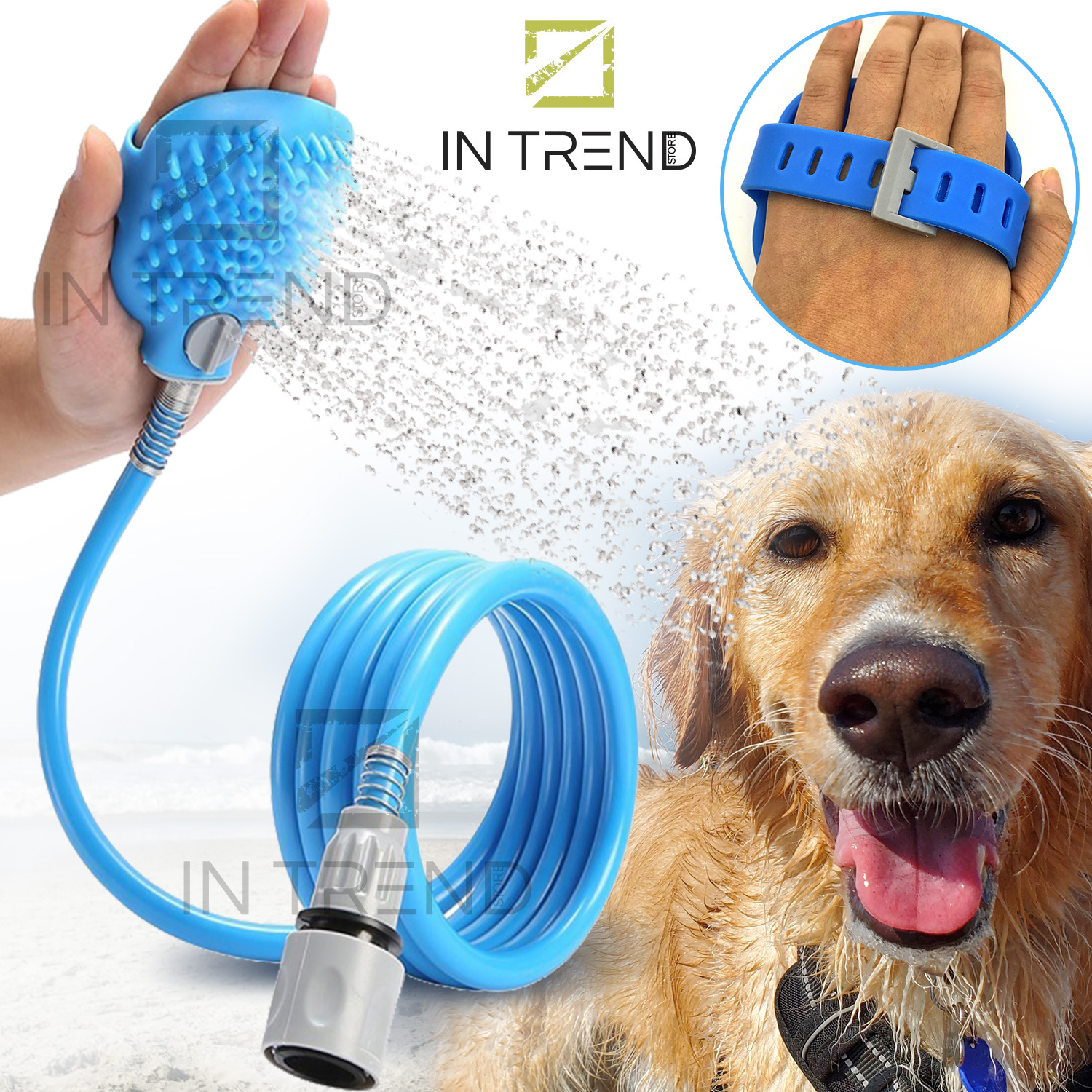 Щетка-душ для собак Pet Bathing Tool - Перчатка душ для мойки купания вычесывание и мытья животных собак кошек, Голубой
Щетка-душ для собак Pet Bathing Tool - Перчатка душ для мойки купания вычесывание и мытья животных собак кошек, Голубой