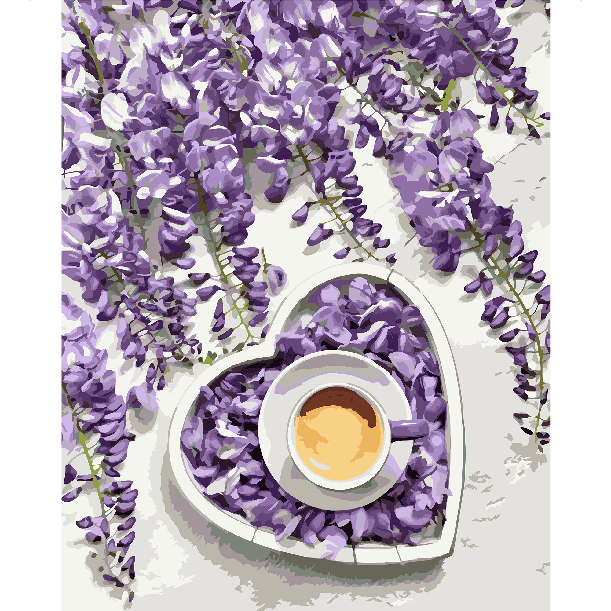 Картина по номерам Strateg Кофе. Фиолетовое сердце, 40х50 см
Картина по номерам Strateg Кофе. Фиолетовое сердце, 40х50 см