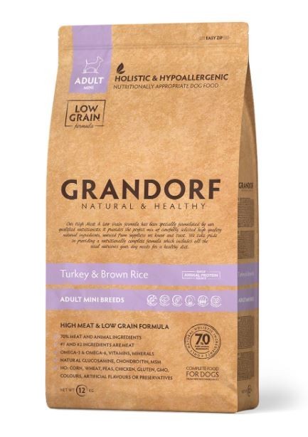 Сухой корм для собак малых пород Grandorf Turkey&Brown Rice Adult Mini Breeds с индейкой и бурым рисом 3 кг
Сухой корм для собак малых пород Grandorf Turkey&Brown Rice Adult Mini Breeds с индейкой и бурым рисом 3 кг