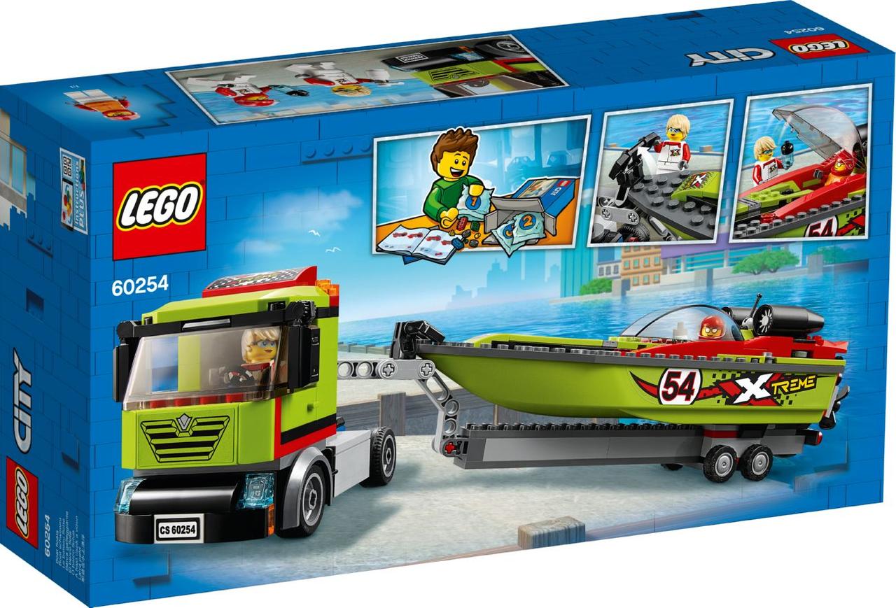 Конструктор LEGO City Great Vehicles Транспортировщик скоростных катеров 238 деталей (60254)
Конструктор LEGO City Great Vehicles Транспортировщик скоростных катеров 238 деталей (60254)