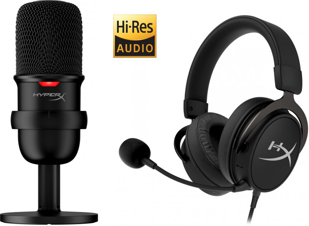 Хит комплект Наушники HyperX Cloud MIX (HX-HSCAM-GM) + Микрофон HyperX SoloCast (HMIS1X-XX-BK/G)
Хит комплект Наушники HyperX Cloud MIX (HX-HSCAM-GM) + Микрофон HyperX SoloCast (HMIS1X-XX-BK/G)