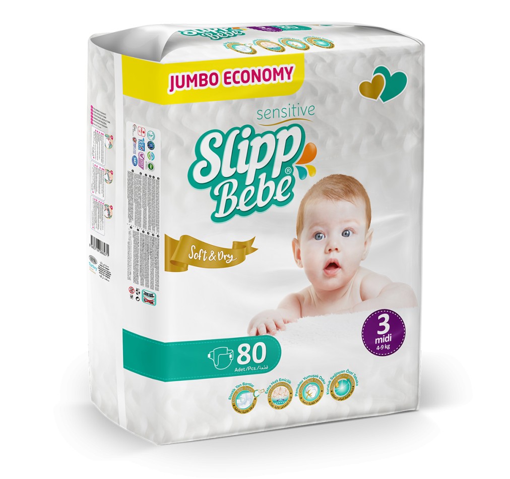 Подгузники SLIPP BEBE 3 4-9 кг 80 шт
Подгузники SLIPP BEBE 3 4-9 кг 80 шт