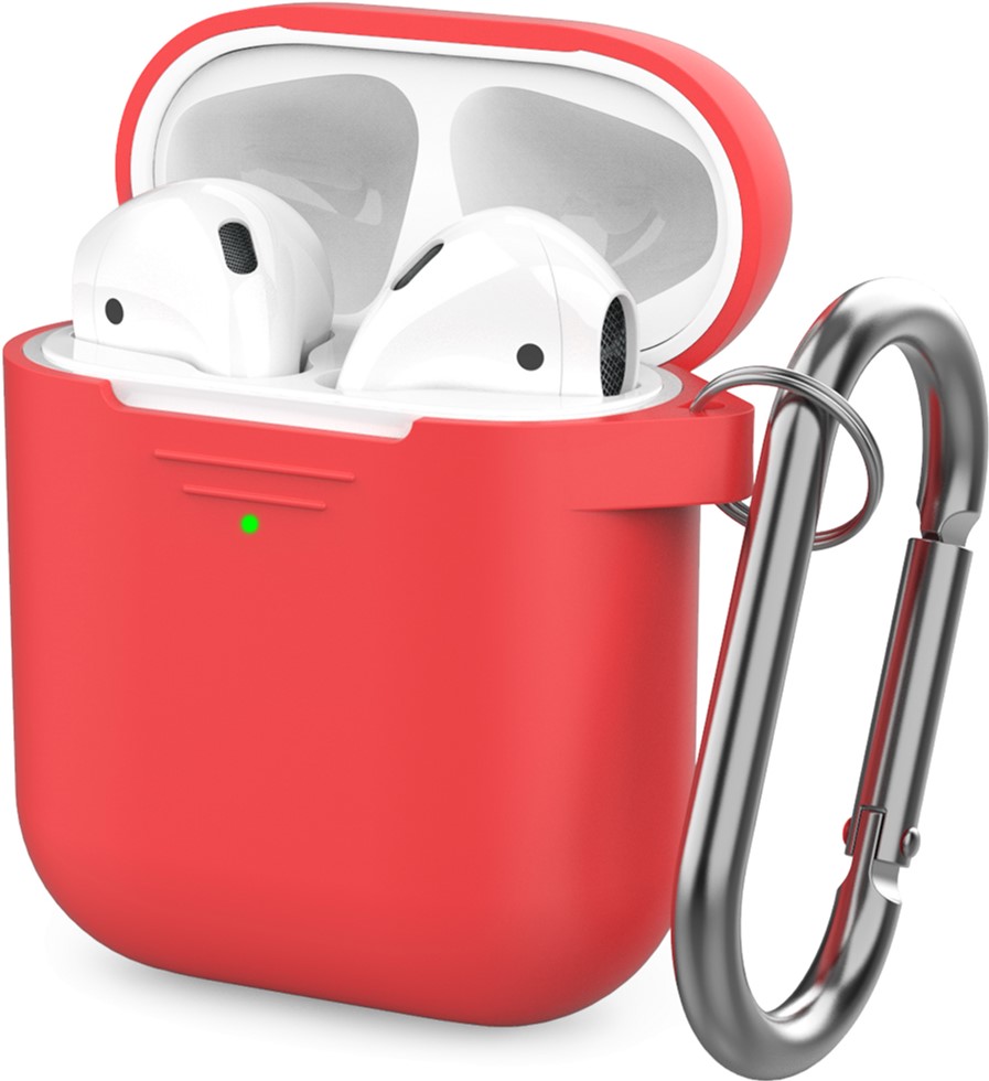 Класичний силіконовий чохол AhaStyle з карабіном для Apple AirPods Red (AHA-01060-RED)
Класичний силіконовий чохол AhaStyle з карабіном для Apple AirPods Red (AHA-01060-RED)