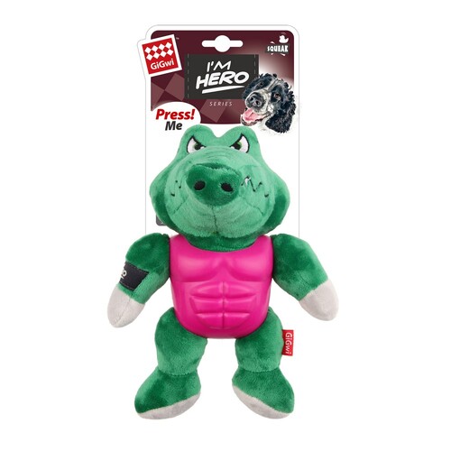Игрушка для собак крокодил с резиновым телом и пищалкой зеленый BRONZEDOG GIGWI I’M HERO 20 см Bronzedog BGL-BND-2551
Игрушка для собак крокодил с резиновым телом и пищалкой зеленый BRONZEDOG GIGWI I’M HERO 20 см Bronzedog BGL-BND-2551
