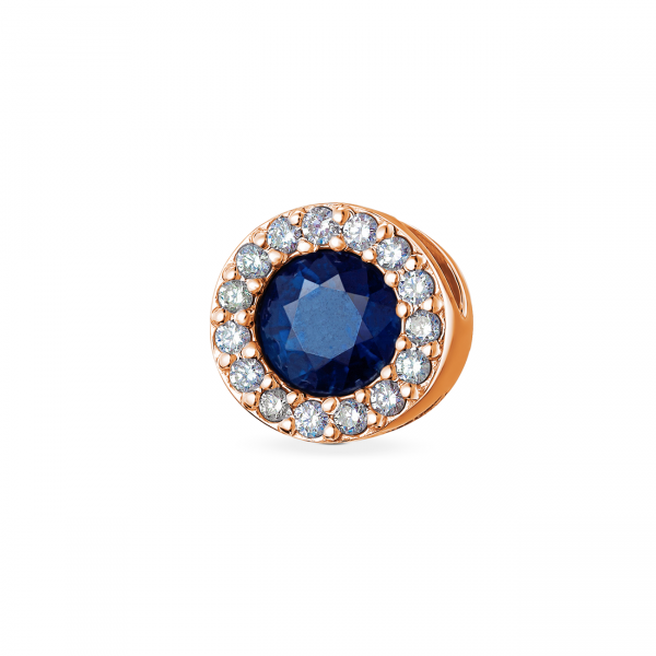 Золота підвіска з сапфіром і діамантами — п248с
Золота підвіска з сапфіром і діамантами — п248с